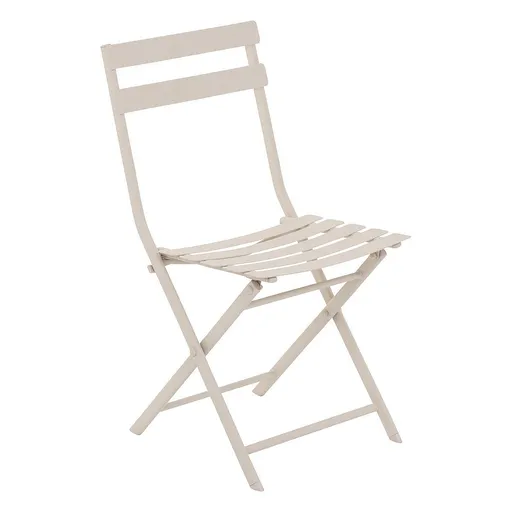 Kovová skladacia stolička SUNNY (ivory)