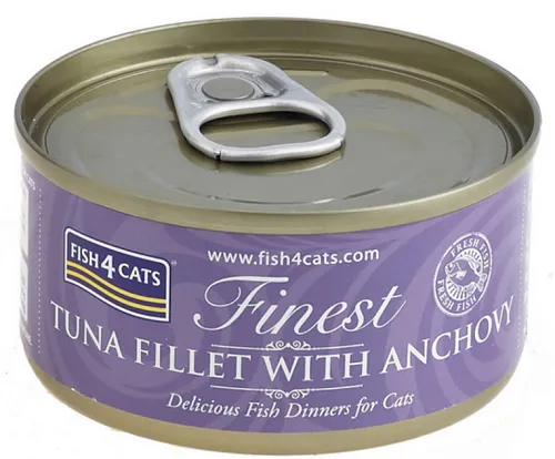 FISH4CATS Konzerva pre mačky Finest tuniak s ančovičkami 70g