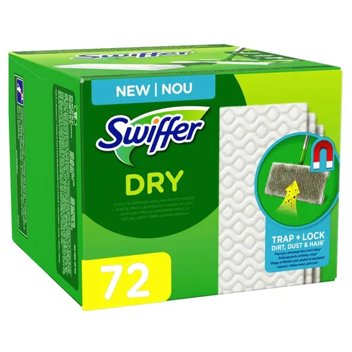 SWIFFER Prachovky na podlahu suché 72 kusov