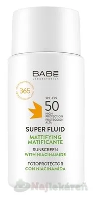 Babé Super Fluid SPF50 číry fluid s ochranným faktorom pre všetky typy pleti 50 ml
