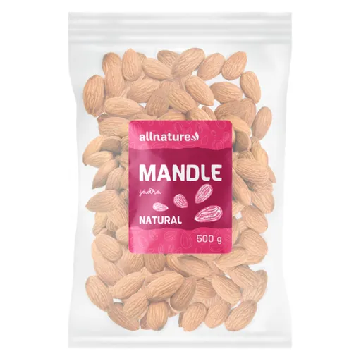 ALLNATURE Mandle jadrá natural 500 g