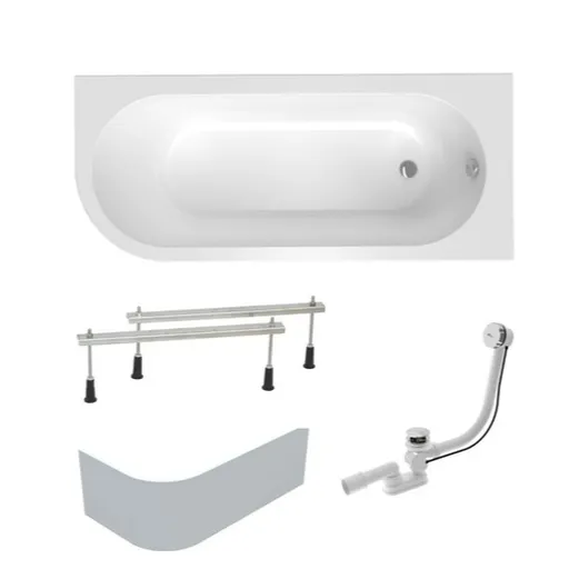 Asymetrická vaňa Laguna Rajka 170x72,5 cm akrylát pravá SIKOVRAJ170PANP