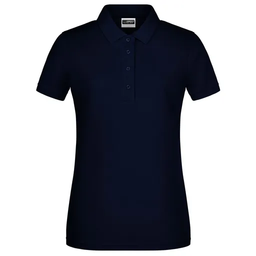 James & Nicholson (Daiber) Dámska polokošeľa z biobavlny 8009 - Tmavomodrá | L