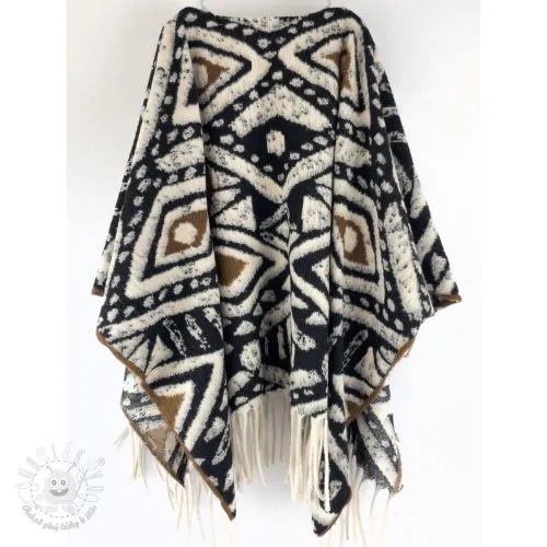 Poncho PRATO boiled wool design E
