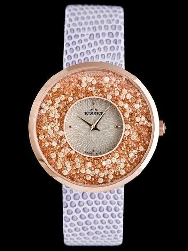 DÁMSKE HODINKY BISSET BSAE04 - biela/fialová (zb541b)