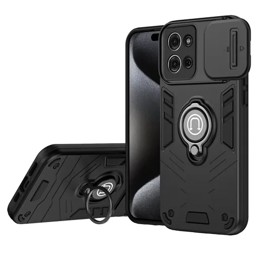 CAMPROTECT Kryt s držiakom pre Motorola Moto G75 5G čierny