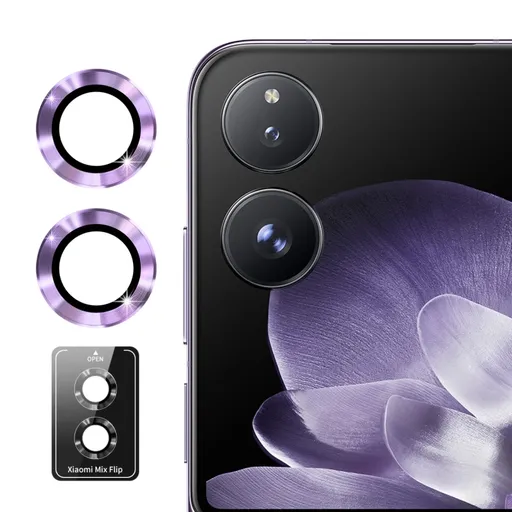 ENKAY ALU Sklo pre fotoaparát Xiaomi MIX Flip PURPLE