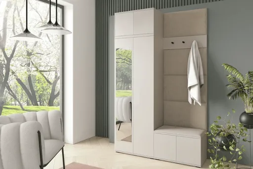 ArtPK Predsieň BIANCO 4 | cashmere so zrkadlom Farba: Trinity 02