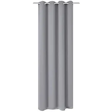 Zatemňovací záves s kovovými okami, 270 × 245 cm, sivý (132206)