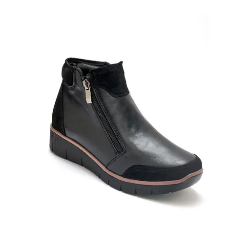 Nízke čižmy Pédiconfort® so zipsom, koža a kožená useň