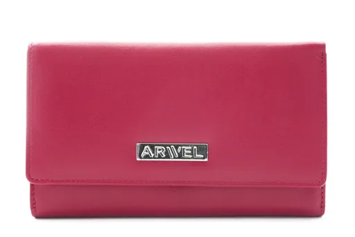 Bordová kožená dámska klopová peňaženka 511-1048-32