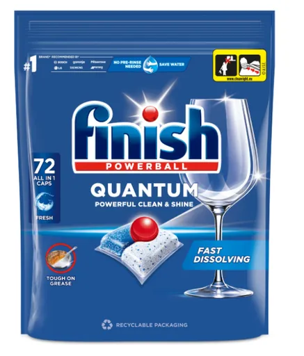 FINISH QUANTUM ALL IN 1 - Kapsuly do umývačky riadu regular, 60 ks
