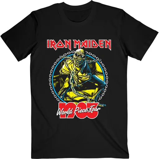 Iron Maiden tričko World Piece Tour '83 V.2. Čierna XXL