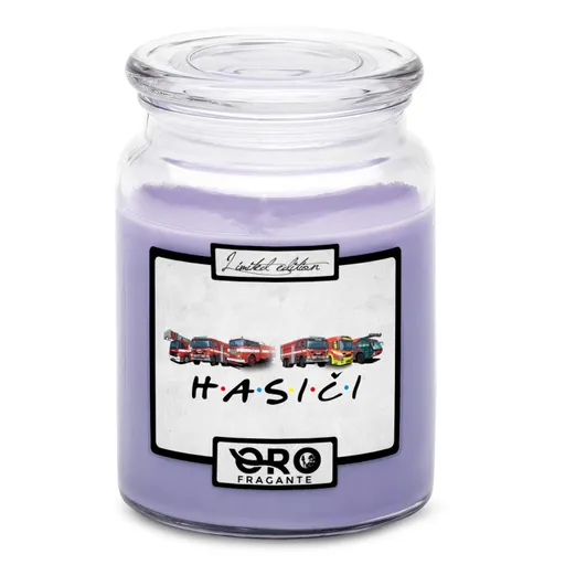 Sviečka Hasiči (Vôňa sviečky: Levanduľa)