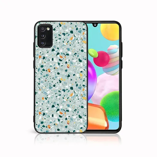 MY ART Ochranný obal pre Samsung Galaxy A41 BLUE TERRAZZO (164)