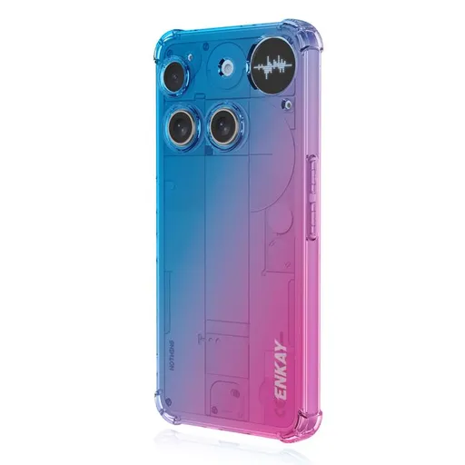 ENKAY GRADIENT Ochranný obal pre Nothing Phone (3) BLUE PINK