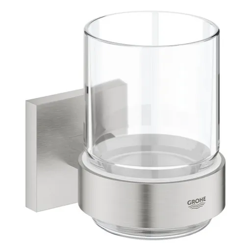 Grohe Start Cube Accessories sklo s držiakom supersteel 41097dc0 G41097DC0