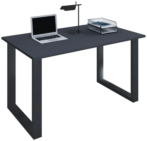 VCM Stůl Lona 160x80 U-nohy, antracit