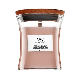 Woodwick Vanilla & Sea Salt vonná sviečka 85 g