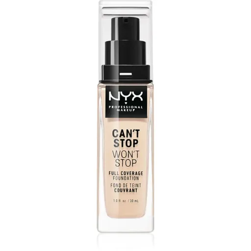 NYX Professional Makeup Can't Stop Won't Stop Full Coverage Foundation vysoko krycí make-up odtieň 03 Porcelain 30 ml