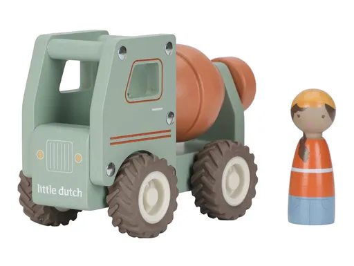 LITTLE DUTCH Nákladiak s miešačkou drevený