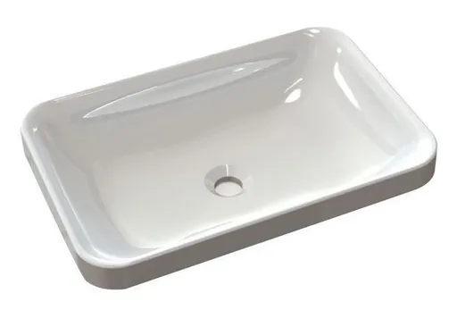 SAPHO - ASTORIA umývadlo 55x37cm, liaty mramor, biela 55033