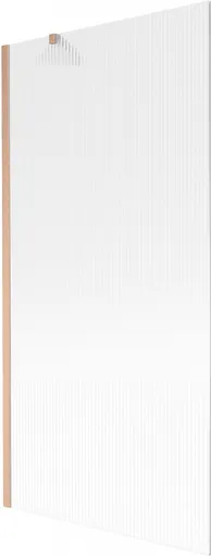 MEXEN/S - Next vaňová zástena FIX 90 x 150, prúžky, meď kartáčovaná 895-090-000-00-09-65