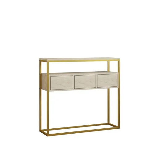 Odkladací stolík Guarda Travertine and Gold