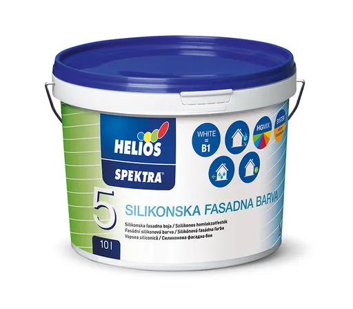HELIOS SPEKTRA Silikónová fasádna farba 2 l báza - biela