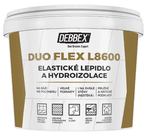 DUO FLEX L8600 - Elastické lepidlo a hydroizolácia 5 kg béžová