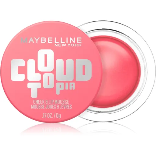 MAYBELLINE NEW YORK CloudTopia matná krémová lícenka na pery a líca odtieň 07 Moonlit Rose 5 g
