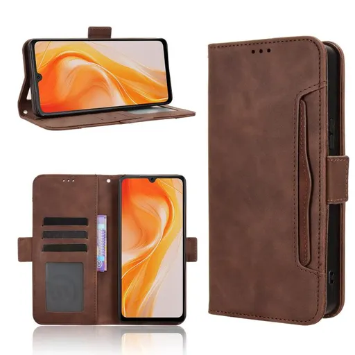 SLOT Peňaženkový obal pre Cubot P90 hnedý