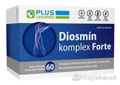 Plus Lékáreň Diosmín komplex Forte 60 tabliet