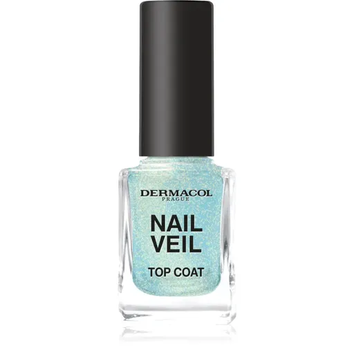 Dermacol Nail Veil vrchný lak na nechty trblietavý odtieň Sparkling Ocean 11 ml