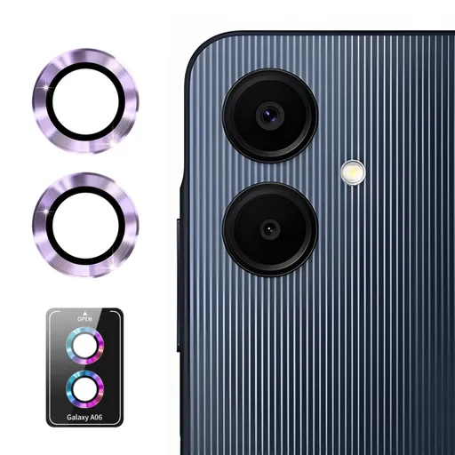 ENKAY ALU Sklo pre fotoaparát Samsung Galaxy A06 PURPLE