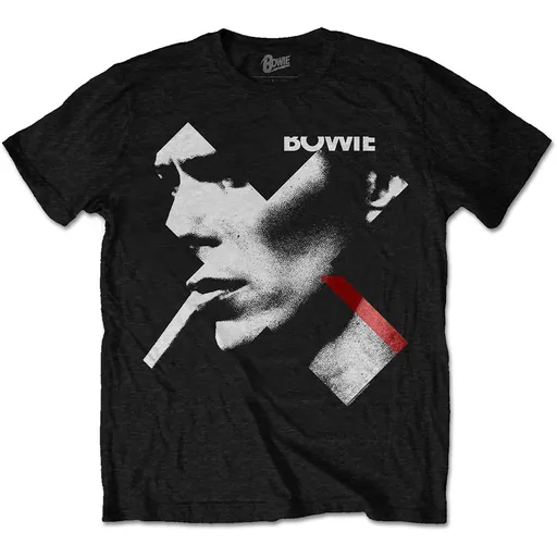 David Bowie tričko X Smoke Red Čierna XXL