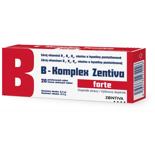 ZENTIVA B-komplex forte 20 filmom obalených tabliet
