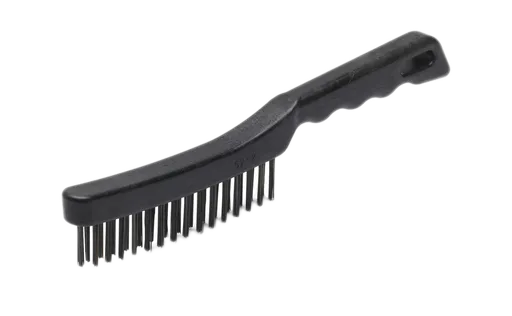 ANZA WIRE BRUSH - 4-radová drôtená kefa cierna