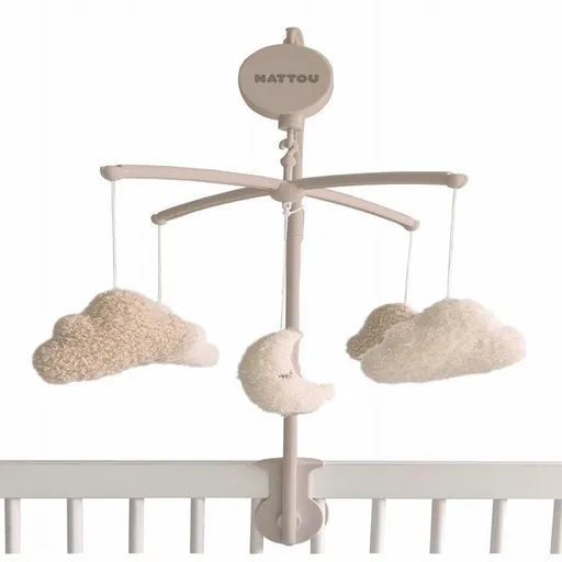 NATTOU Kolotoč hudobný nad postieľku Teddy 0m+