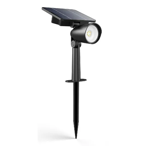 Philips Ashlyn UltraEfficient vonný solárny zemníLED reflektor 1,4W 150lm 2700K IP44, černá