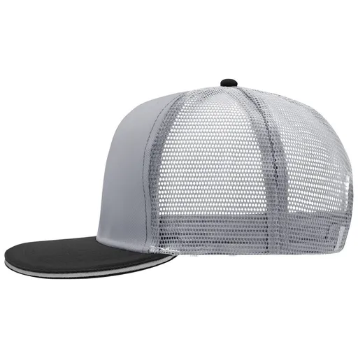 Myrtle Beach (Daiber) Šiltovka s rovným šiltom MB6635 - Svetlošedá / čierna