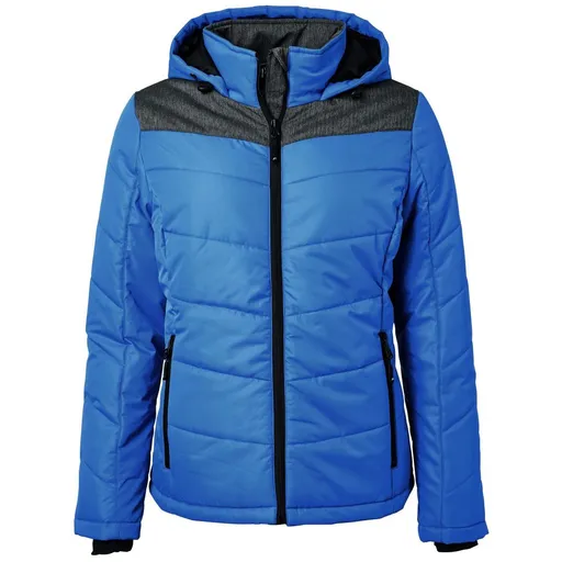 James & Nicholson (Daiber) Dámska prešívaná zimná bunda JN1133 - Kráľovská modrá / antracitový melír | L