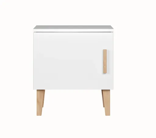 Elvisia Nočný stolík KUBI | biela