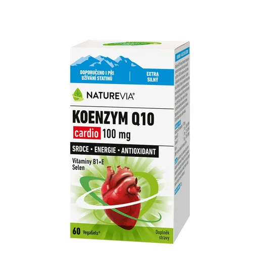 NATUREVIA Koenzým Q10 Cardio 100 mg 60 kapsúl