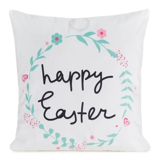 ArtFir Veľkonočná obliečka na vankúš EASTER 4 | biela/čierna 45 x 45 cm