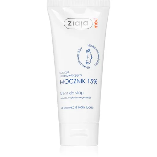 Ziaja Med Ultra-Moisturizing with Urea regeneračný krém na chodidlá s hydratačným účinkom na zrohovatenú pokožku (15% Urea) 100 ml