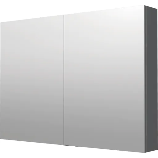 Zrkadlová skrinka Naturel 100x72 cm lamino šedostrieborná GALCA1100