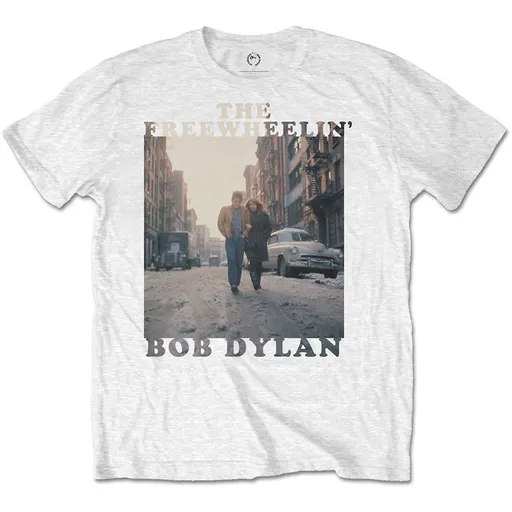 Bob Dylan tričko The Freewheelin' Biela S