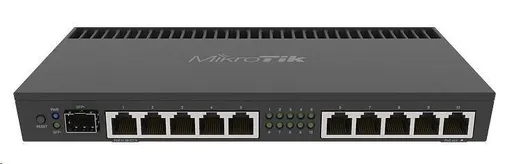 MikroTik RouterBOARDRB 4011iGS + RM, quad-core 1.4GHz CPU, 1GB RAM, 10x LAN, 1x SFP +, vr. L5 licencie