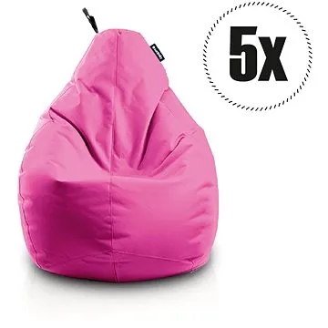 SakyPaky Sedacie vaky - 5× Hruška ružový (8595653209617)
